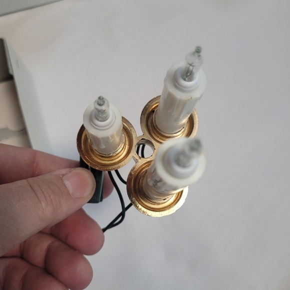 UL 15 Light White Triple Candle Christmas Light Set Lot of 2 Boxes - Picture 7 of 11